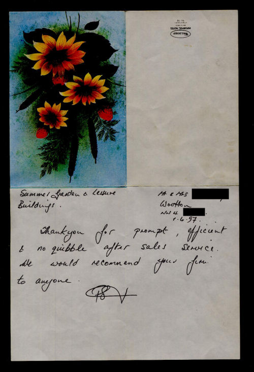 Customer Letter