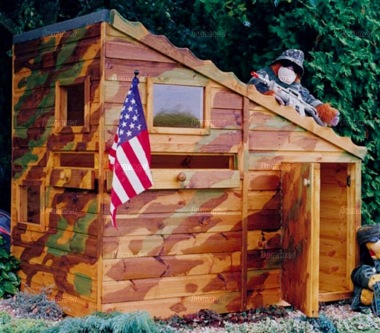 Shire Command Post Playhouse - Army Bunker, FSC® Certified