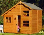 Rowlinson Playaway Swiss Cottage Playhouse - Upstairs to one Side, FSC® Certified