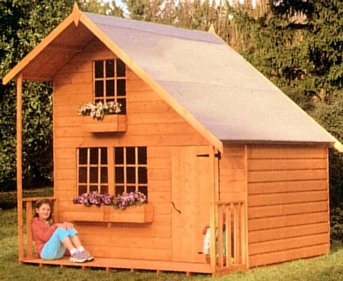 Two Storey Playhouse 180 - Upstairs to one Side Two Storey Playhouse 180 - Upstairs to one Side