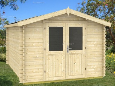 Log Cabin Shed 414 - 28mm Logs, Plain or Georgian