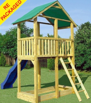Repackaged Tower Play Centre 206 - 4ft 9in High Platform and Slide Repackaged Tower Play Centre 206 - 4ft 9in High Platform and Slide